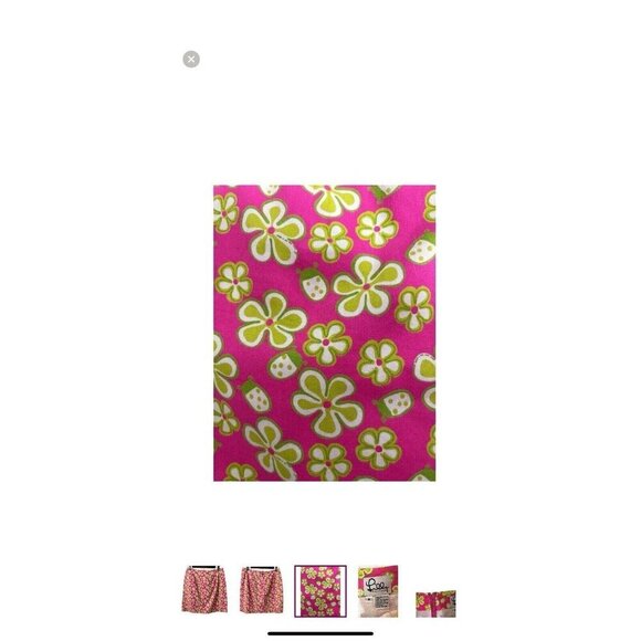 Lilly Pulitzer Ladybug Floral Skirt Psychedelic A Line Summer Size 6 - Picture 5 of 7
